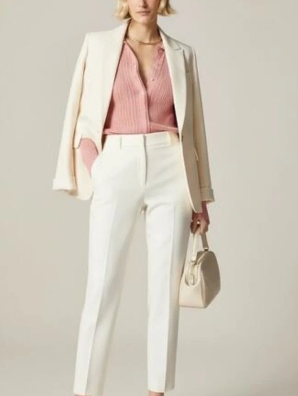 J. Crew Ribbed Tulle Trim Sweater Tee In Premium Ultra Fine Cotton In Peach Clay